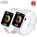 Produktbild FunBand Armband Sport Strap für Apple Watch, Nike + Edition Soft Silikonarmband Wrist Replacement Armbanduhr Uhrenarmband Schlaufe Armbänder für Apple Watch Series 4/3/2/1