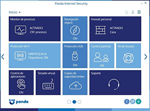 Panda Internet Security 2016 - Software De Seguridad  5 Licencias  1 A  o  Protecci  n Avanzada