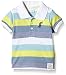 Pumpkin Patch Baby-Boys Stripe Polo Top Striped Short Sleeve Polo Shirt, Blue (Blue Steel), 3-6 Months (Manufacturer Size:3-6M))