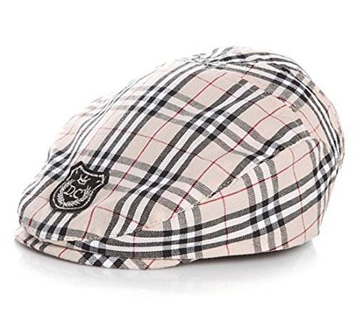 Thenice Baby Kids Beret Flat Cap Toddler Summer Sun Hat (Beige)