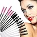 TimeSong 50Pcs Disposable Eyelash Mini Brush Mascara Brush Cosmetic Tools (All Black)