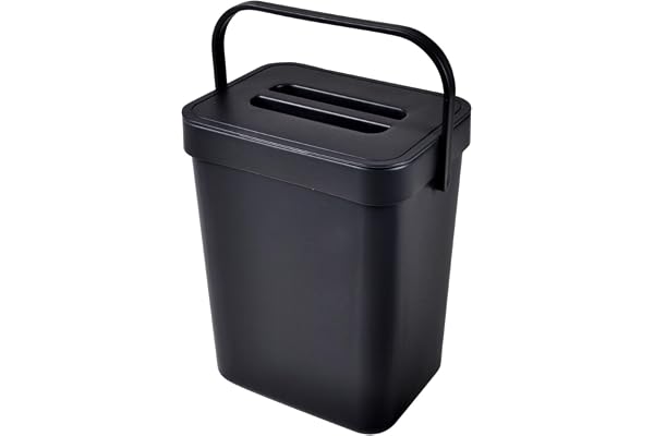 Homéa, Papperskorg hängande kompost omplacerbar plast 3L 16 x 12 x h20 cm