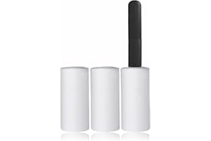 AZEEZ Lint Rollers Heavy Duty Lint Roller Set Refillable Sticky Cleaner Pet Hair Removal For Removing Dust Fur Fluff Dirt From Clothes Bed Furniture Carpet Travel Essentials Home Accessories (Pack Of 3)