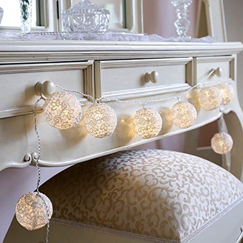 White Lace Bedroom Decoration Creative Simple Modern Battery Led String Lights Waterproof Copper WireFairy Lights Indoor / Outdoor Use