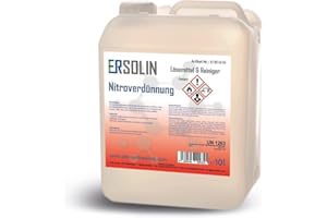 ERSOLIN Nitroverdünnung 10L Verdünnung Lackverdünner Waschverdünnung Laborgeprüft auch in 1L 5L
