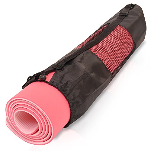 assemblemat® Yoga Mat para ejercicio Pilates y Fitness (luz rosa/rosa oscuro)