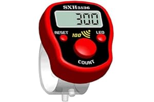 PPMTER Contador De Punto Mini Tejido De Punto De Ganchillo Contador De, Contador Digital Dedo, Contadores De Puntadas para Ganchillo, Herramienta De Tejido De Punto De Costura