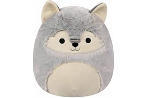 Squishmallows Squishmallow FuzzAMallows Plüschtier Willy der Wolf 30 cm Kuscheltiere