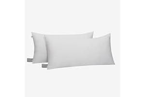 FH FAM' HOME HOME COSINESS FAM Home Poduszka 50 x 80 cm, zestaw 2 sztuk, miękka mikrofibra – poduszka 50 x 80 cm, dla alergików z optymalnym podparciem dla karku i głowy – poduszka wewnętrzna, oddychająca, regulująca