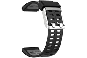 KINOEHOO Ersatzarmband kompatibel mit Polar V800 Edelstahl Armband Weiche Silikon Uhrenarmbänder.