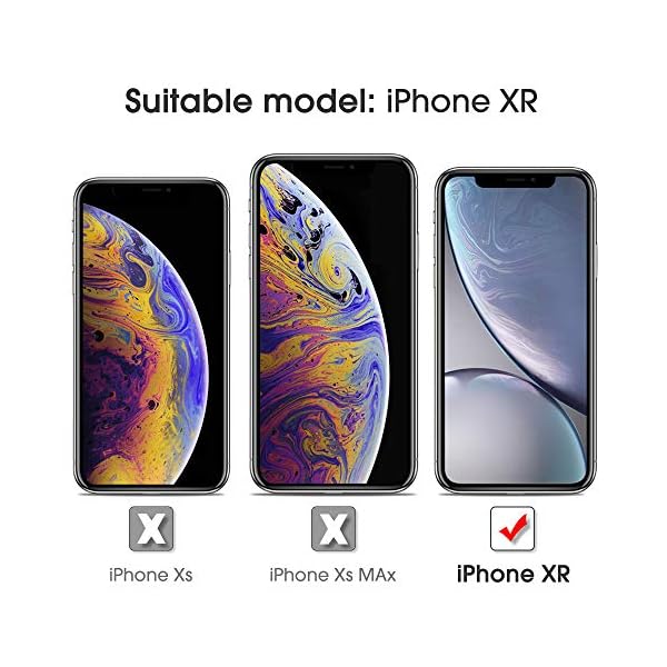 OMOTON [3 Stück] Panzerglasfolie für iPhone 11 und iPhone XR [6.1 Zoll], mit Positionierhilfe, 9H Härte, Anti-Kratzen, Anti-Öl, Anti-Bläschen, Hülle Freundllich, [2.5D Runde Kante] – Bild 3