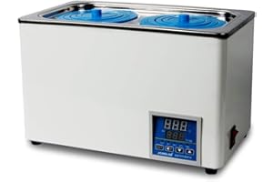 JOANLAB Bagni di laboratorio, 6 l, RT-100 °C, con funzione timer, digitale, termostatico, bagnomaria, laboratorio, acqua