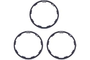 SacJkt Bicycle Flywheel Freewheel Washers, Cassette Flywheel Hub Spacer, 3 PCS Aluminium Alloy Bottom Bracket Washer for Mountain Road Bike(1/1.5/2mm)