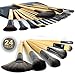 Professional Wood Makeup Brushes Cosmetic Make Up 24 pcs Makeup Brush Set tools Make-up Toiletry Kit Wool Brand Make up Brush Set + Pouch Bag Case