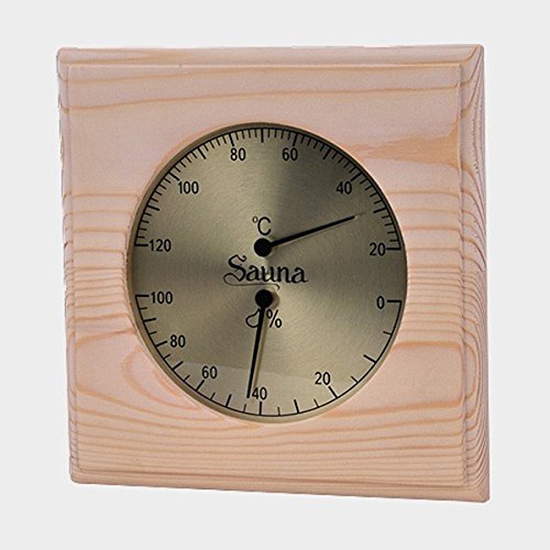 Sauna Set – Hygrometer Thermometer & Sanduhr Basic Klimamesser Meßgerät - 2