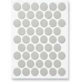 Yapışkanlı Vida Tapası Vida Kapatıcı Kapağı, 50 Adet (Buz Gri)