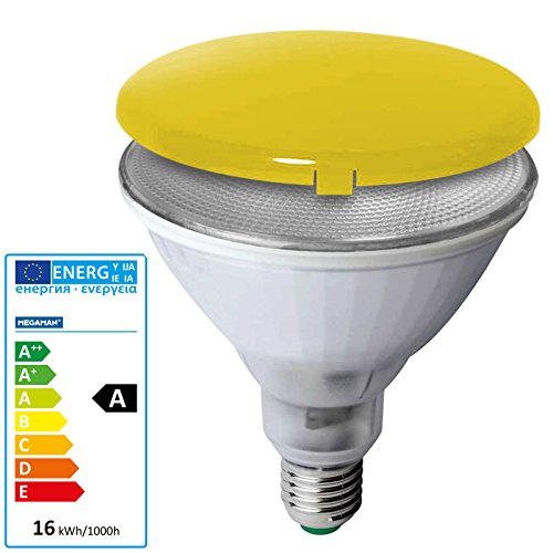 Preisvergleich Produktbild Megaman Energiesparlampe PAR38 23 Watt E27 für innen und außen GELB