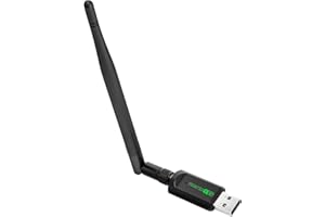 INIVECH Chiavetta USB WiFi Bluetooth PC - Adattatore Scheda di rete WiFi Dual Band 2.4Ghz / 5.8Ghz + Bluetooth 4.2 Ricevitore WiFi Chiavetta per PC fisso MU-MIMO con Antenna