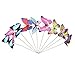 Magideal Colorful Flying Butterfly on Stick Model Home Garden Lawn Ornament 12x7.5CM RS.335.00