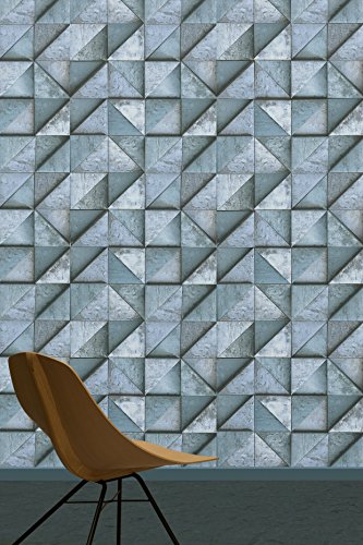 Daniel Hechter Tapete Mustertapete in 3D-Betonoptik Industrial Chic Style Blau, grau 306503 - 3