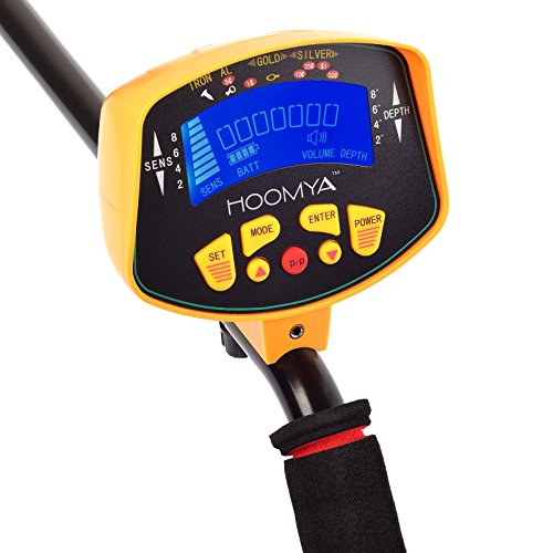 HOOMYA™ Hochempfindlicher Metalldetektor – 8.2 Zoll Wasserdichter Suchkopf, LCD Anzeige Objekten Tiefenposition , Erkennt alle Metalle - 2