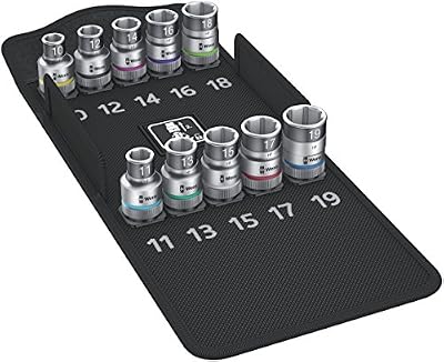 Wera 05004203001 Zyklop Tournevis à Douille 8790 HMC HF 1 10-pcs, Argent