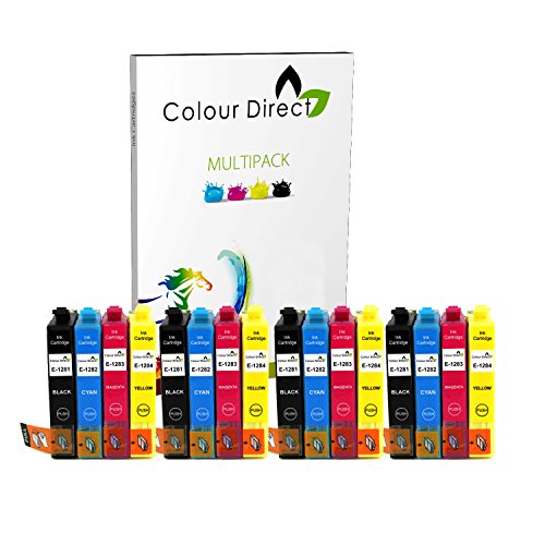 16 XL Hoher Kapazität Colour Direct Kompatibel Druckerpatronen Ersatz für Epson Stylus S22 SX125 SX130 SX230 SX235W SX420W SX425W SX430W SX435W SX438W SX440W SX445W BX305F BX305FW Plus Drucker 4 Schwarz 4 Cyan 4 Magenta 4 Gelb