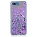 Produktbild Huawei Honor 10 Hülle, Honor 10 Handyhüle, Alfort Weich TPU Schutzhülle Fließendes Glitzern und Spiegel Hand Hülle für Huawei Honor 10 (5.84 Zoll) Smartphone Handytasche Case Cover (Lila)
