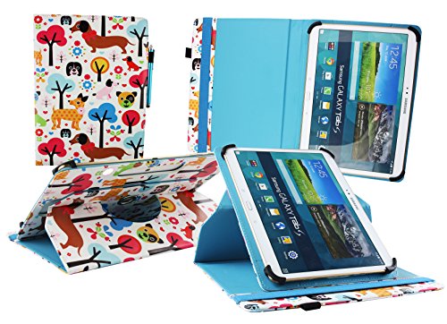 Emartbuy ACEPAD A96 10 Tablet PC 3G 9.6 Zoll Universal ( 9 – 10 Zoll ) MultiColoured Welpen 360 Grad Rotierende Stand Folio Geldbörse Tasche Hülle + Eingabestift - 2