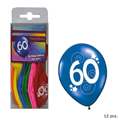 Set Geburtstag Luftballons und Girlanden 60 Jahre - 2