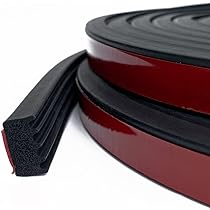 Trim-Lok D-Shaped Rubber Weather Seal - .562" H X .75" W, 25ft Long, EPDM Foam With Adhesive For Doors & Windows