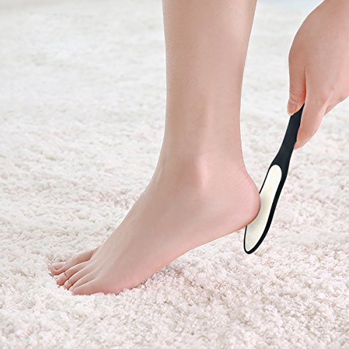 WisFox Premium Laser Hornhautfeile, Hornhautentferner für Füsse, Beste Fußpflege Hornhautfeile, Pediküre Fußfeile für Trocken Die Grob Hart Haut, Rostfreier Stahl-Gesundheit und Schönheit Gerät für zu Hause und Salon - 2