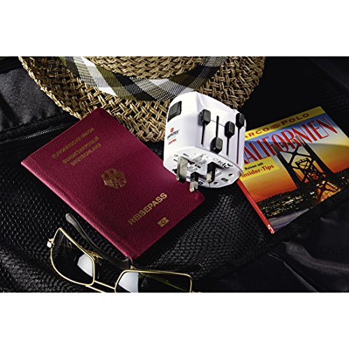 Hama Weltreisestecker „World Travel PRO“ (für USA, China, UK, Italien, Australien, Russland u.v.m.) für Geräte mit deutschem Stecker (Schutzkontakt-, Konturen- und Eurostecker), weiß - 6