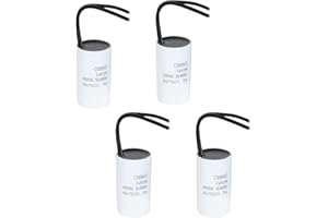 QNENEAM 4 Condensateur de Démarrage 2µF 450V CBB60, Condensateur de Moteur 2uf avec Boîtier Plastique, Capacités de Démarrage et de Service, Relais Applications Industrielles, 25 * 48 mm pour Haute Puissance