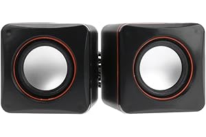 Amazingdeal365 USB 2.0 ordinateur portable Bureau portable Mini haut-parleur Audio Caisson de basse pour ordinateur portable tablette Smartphone