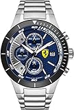 Scuderia Ferrari Orologi Herren-Armbanduhr Red Rev Evo Analog Quarz Edelstahl 0830270