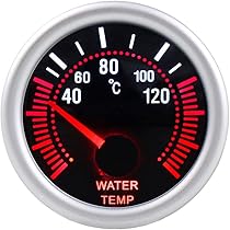 Indicatore Temperatura Olio Motore ETOPARS 52mm | LED Bianco, 40-150&deg;C | Universale Per Auto 12V