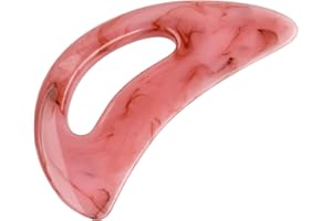 Nivofu Gua Sha Strumento per Massaggio con Manico, Grande Raschietto Guasha Gua Sha Massaggio Strumento, Gua Sha Massaggiatore Raschiante per Massaggio Schiena, Viso, Gambe, Corpo Drenaggio Linfatico