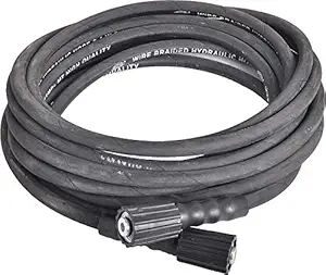 Pioneer Heavy Molded Hose Pipe Up to 2500 PSI Compatible with Pioneer, JPT, STARQ, REQTECH Pressure Washer (Black) (15 Meter)