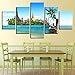 Produktbild Meaosy Leinwand Hd Prints Gemälde Wohnzimmer Dekor 5 Stück Tropical Island Bilder Thailand Pattaya Buddha Poster Wandkunst -20X35/45/55Cm