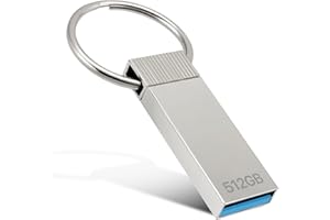 Poxfun USB Stick 512GB - USB 3.0 Hohe Geschwindigkeit Speicherstick Ultra Memory Stick mit Schlüsselanhänger, Dauerhafter Datenspeicher für Laptop, Tablet und Drucker