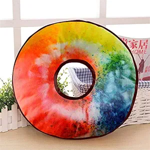 sleep natures Donut/Doughnut Cushion/Pillow | Velvet Fabric|Birthday Gifts | Soft Toys | Suitable for Wheelchair, Car Seat, Home or Office for Kids Cushion | Size 14x14 inches