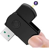Microcamera Nascosta Chiavetta USB Spia Registratore Supporto per Scattare Foto, Rilevamento del Movimento, Scheda di Memoria