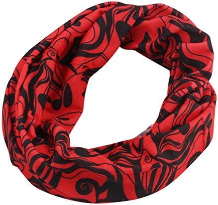 Headwear Bandanas 100% Breathable Microfibre Polyester Headwear Bandanas With Elasticity Neck Warmer,Scarf, Balaclava, Hat, Sweat Band, Bandana Headbands, Hand Towel, Outdoor Seamless Multi-purpose Magic scarf Elastic Headband Gaiter Balaclava for riding, Motorcycling, Hiking, Cross-Country Cycling Items and Emergency Puttee, Fishing and other Outdoor Activitie (36 Grams) (red)