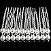 Cheap4uk 20pcs Charm Fashion Party Wedding Bridal White Pearl Hair Stick Pins Clips Grips