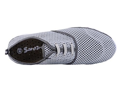 Santiro Herren Slip-on-Sneaker Atmungsaktives mesh-oberfläche Schuhe - 5