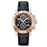 Thomas Sabo Damen-Armbanduhr Chronograph Quarz Leder WA0204-213-203-40 mm