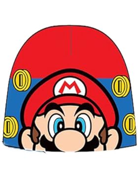 Nintendo Super Mario Bros. Mütze in Rot, Schwarz oder Blau Gr. 52 oder 54