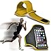 Price comparison product image Fone-Case (Yellow)Aldi MEDION LIFE E5005 Adjustable Sports Armband Case Cover For Running Jogging Cycling Gym