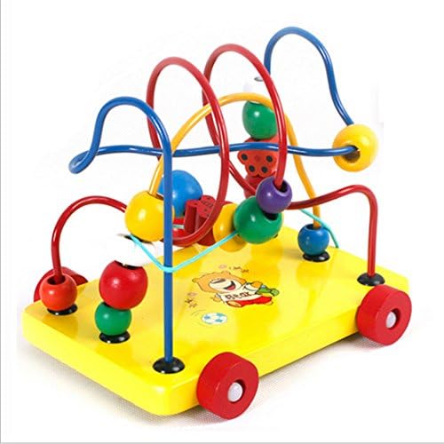 Abacus Toys, Teckpeak Around Beads Toy Circle Bead Maze Counting Bead for Baby Kids Chilrden